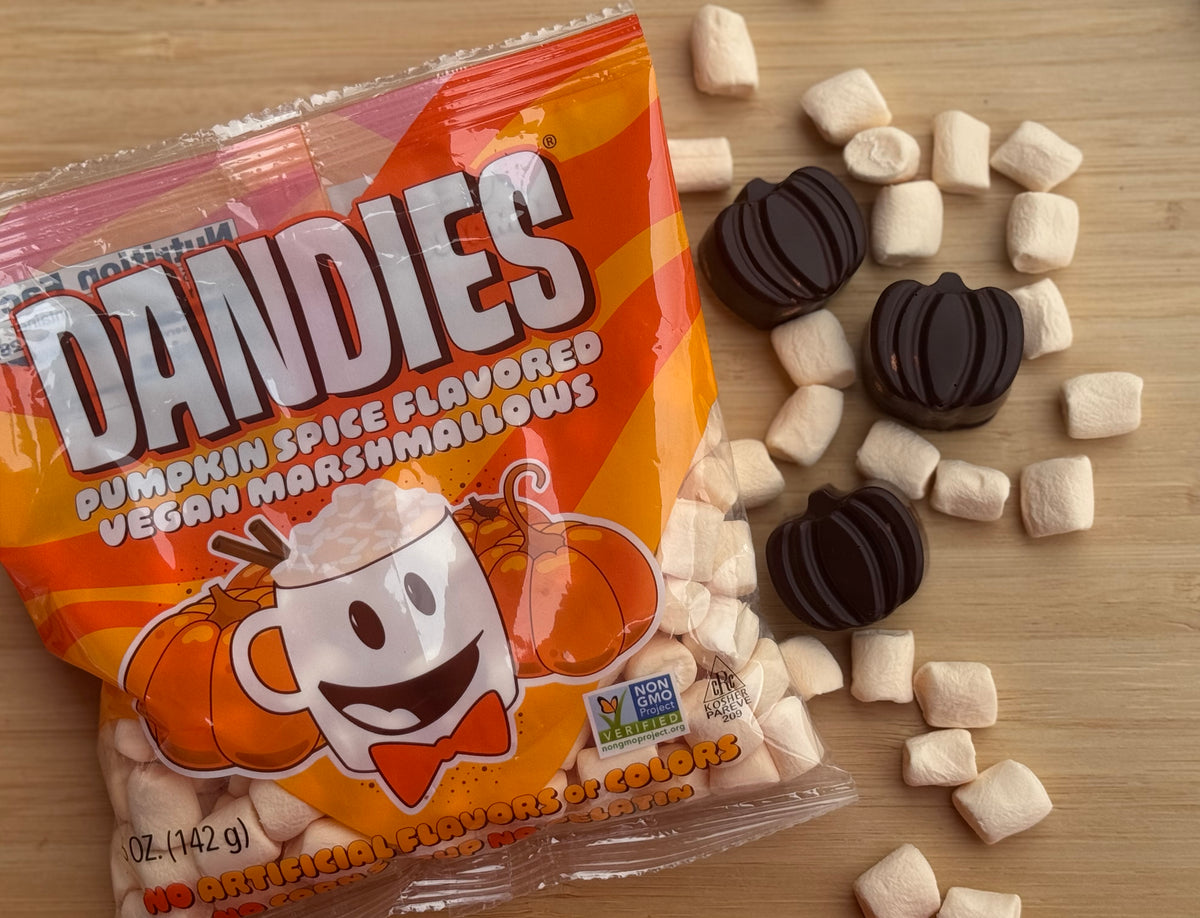 Molded Pumpkins w/mini Pumpkin Dandies marshmallows