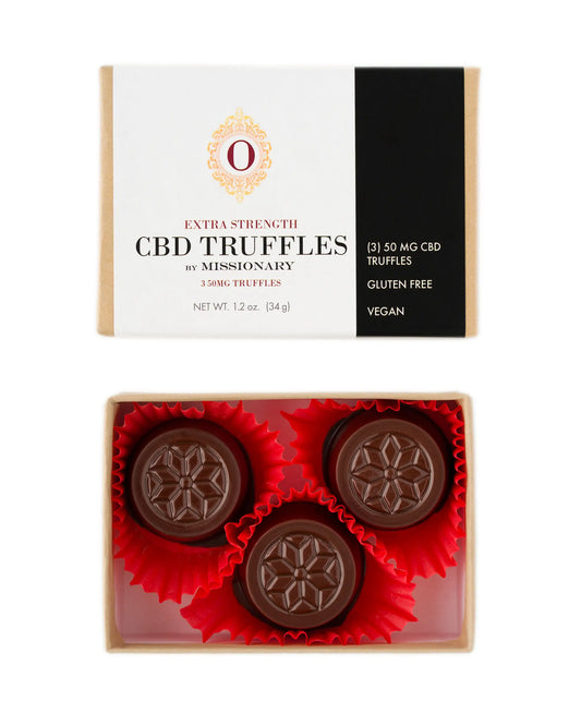 3 Piece Box of 50mg each CBD Truffles