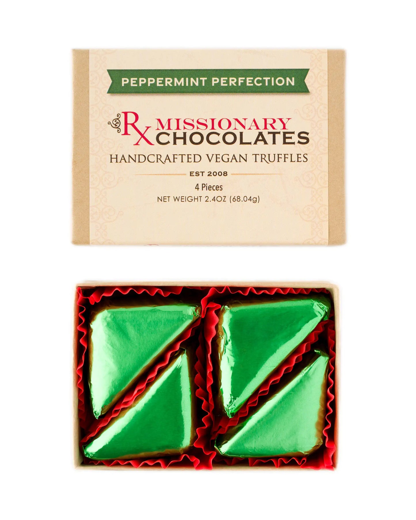 Peppermint Perfection Truffles featuring Seely Farms mint oil