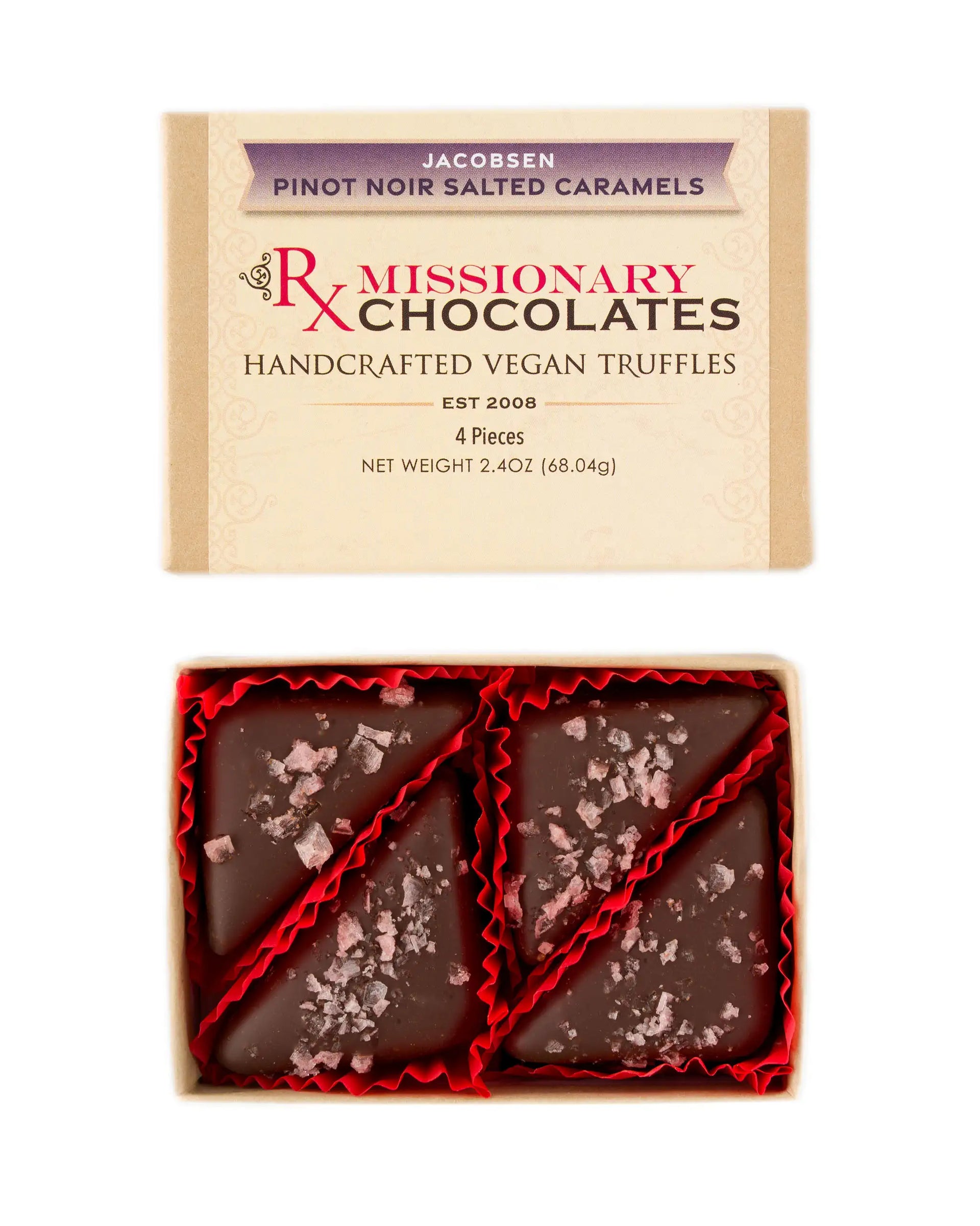 Pinot Noir Salted Caramel Truffles – Missionary Chocolates