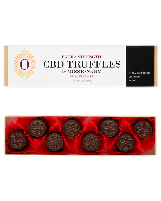 8 Piece Box of 50mg each CBD Truffles