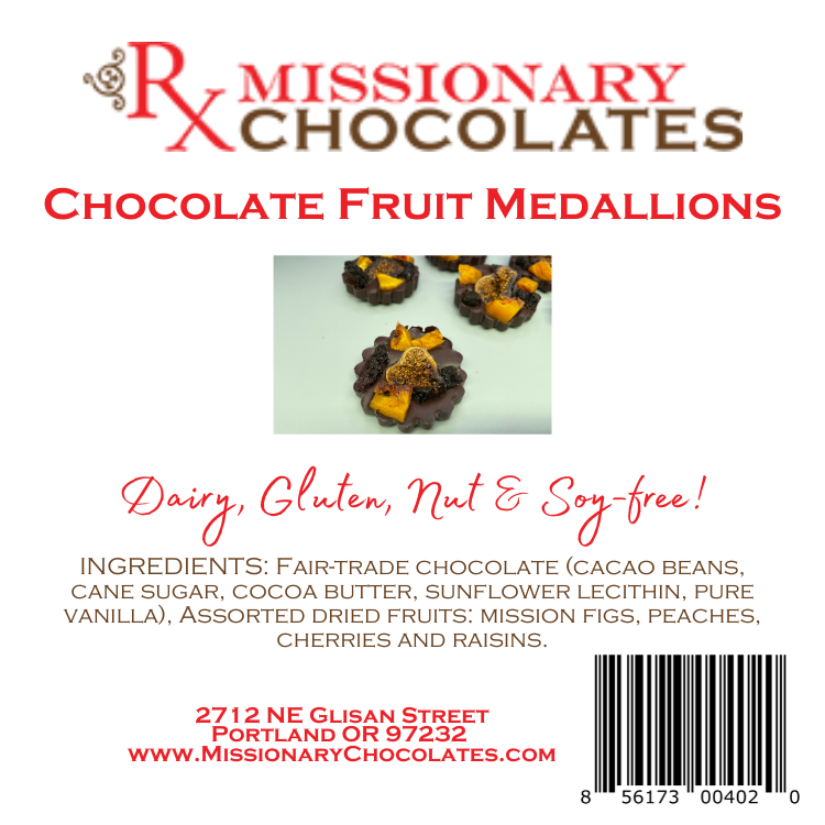 Chocolate Fruit Medallions