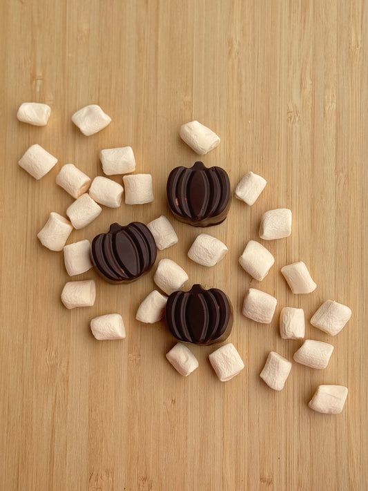Molded Pumpkins w/mini Pumpkin Dandies marshmallows
