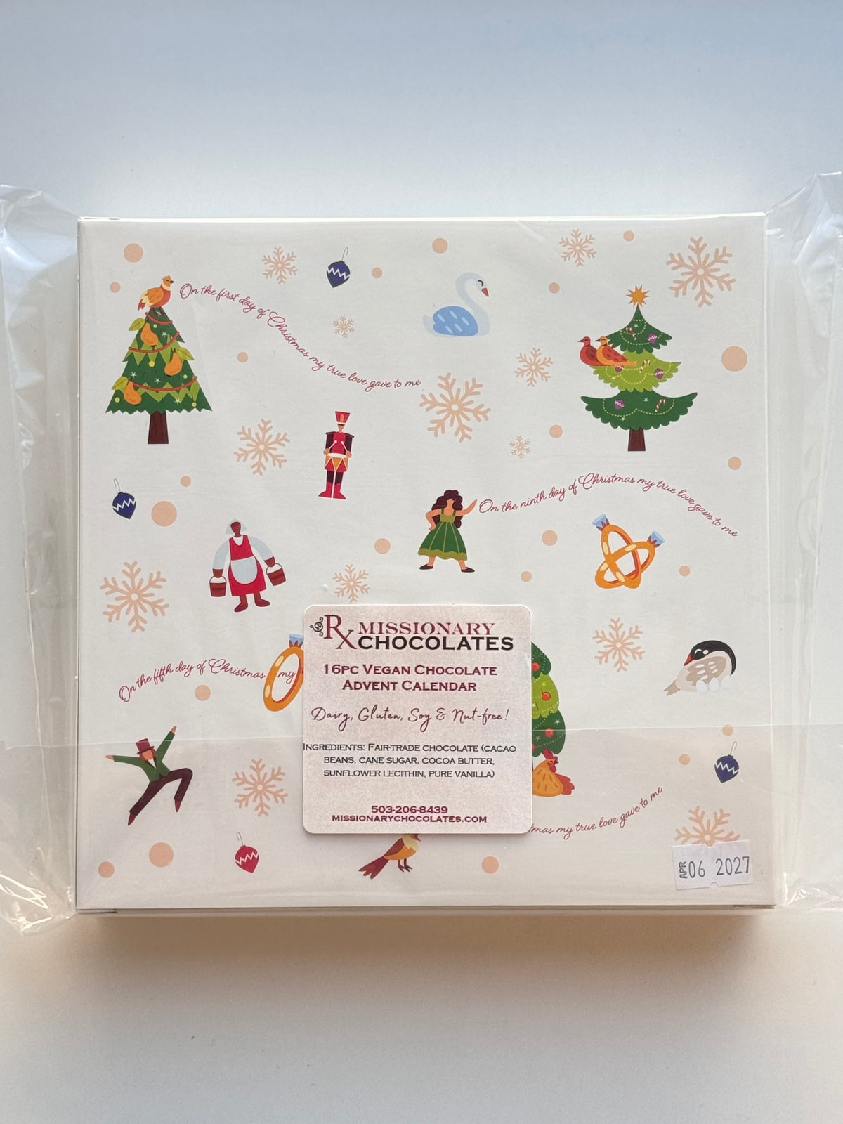 16 PC Advent Calendar with Holiday Solid Chocolates – Missionary Chocolates