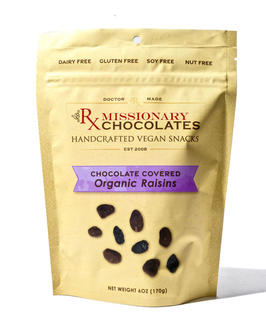 Chocolate-covered Organic Raisins 6 oz Bag