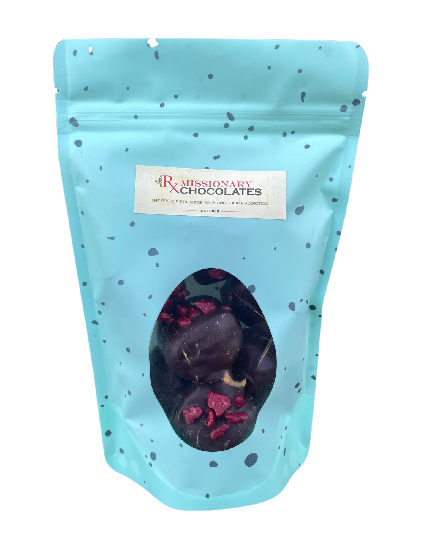Chocolate Covered Crispy Raspberry Marshmallows