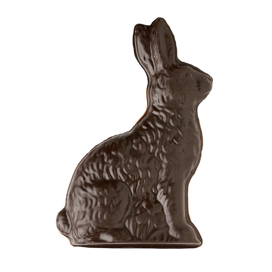 Solid Chocolate Bunny - available in 2 delicious options: Pascha White or 64% Dark Chocolate